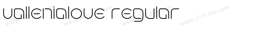 vallenialove regular字体转换